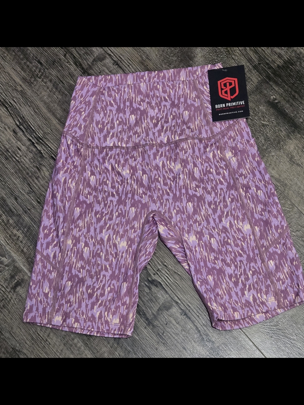 Born Primitive Women's "Leo" Print High-Waist Bike Shorts